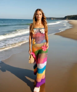 Vestido em Crochet La Praia